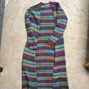 Anthropologie Vibrant Striped Cardigan